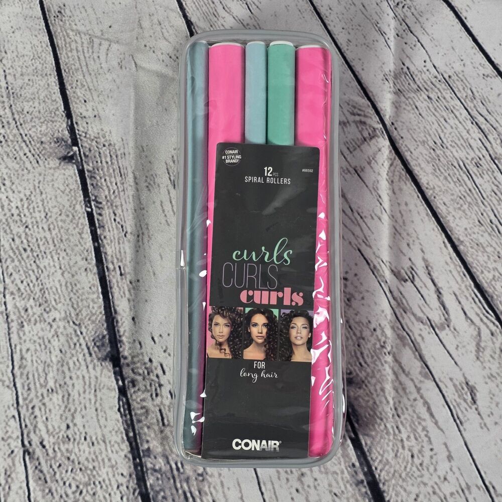 Conair‎ 12-Piece Spiral Rollers For Long Hair  #66592